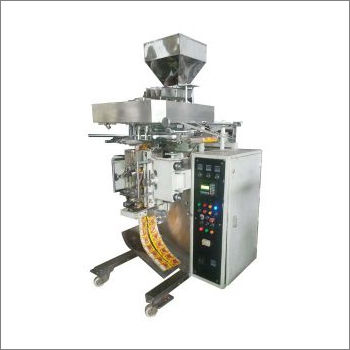 Twin Head Multi Track Zipper Powder Pouch Packing Machine