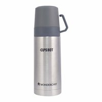 Wonderchef Cups-Bot Stainless Steel Vaccum Insulated Double Wall Hot and Cold Flask, 350ml