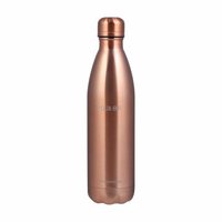 Wonderchef Aqua-Bot, 500ml, Double Wall Stainless Steel Vacuum Insulated Hot and Cold Flask, Spill & Leak Proof, Brown,