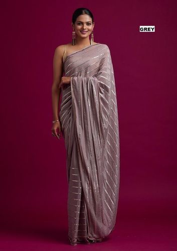 Stone Work Georgette saree