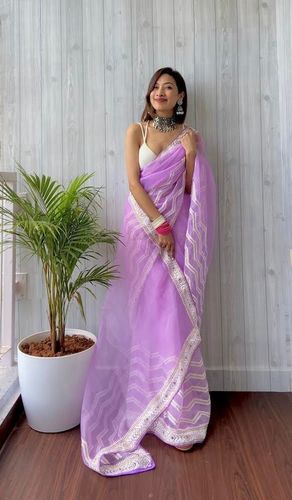 Plain Georgette saree