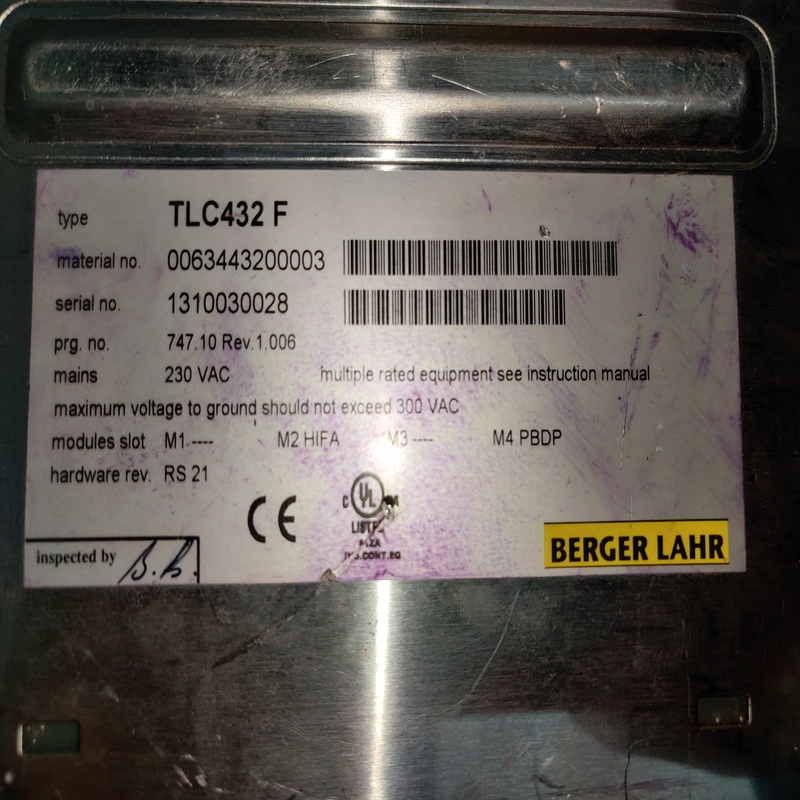 BERGER LAHR TLC432 F SERVO DRIVE