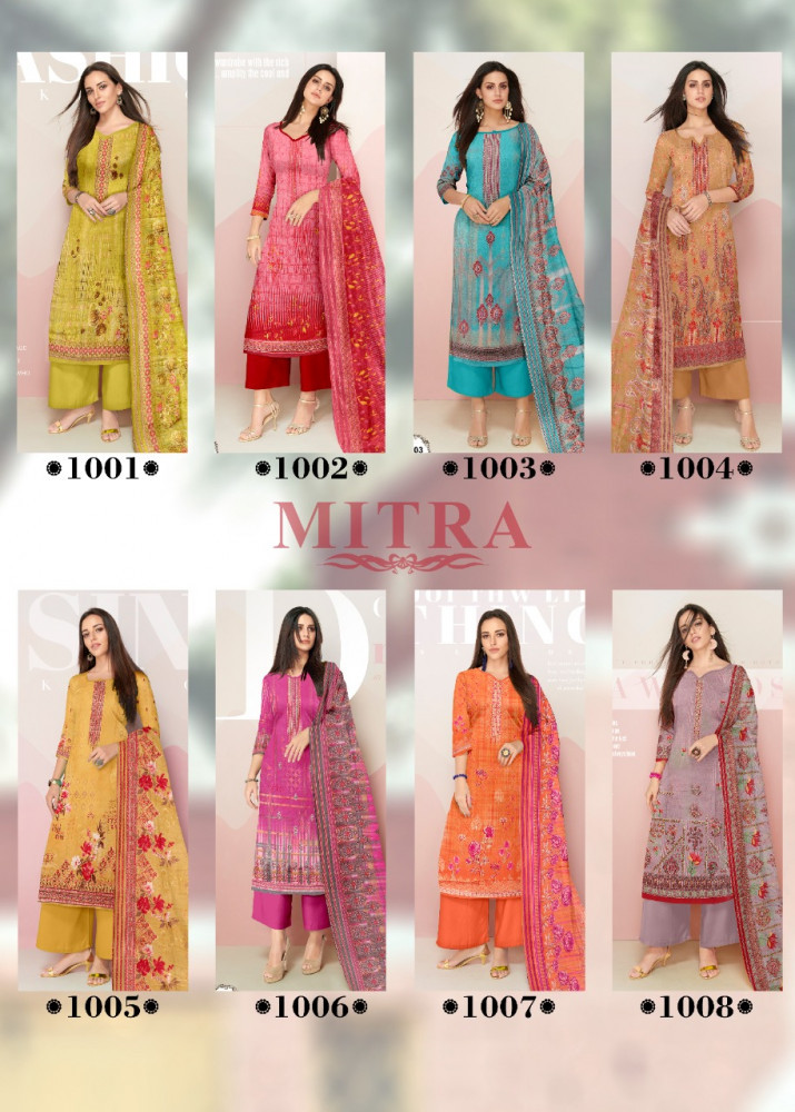 Mitra Vol-2 New Long Designer Digital Print With Machine Diamond Work Salwar Suits Catalog