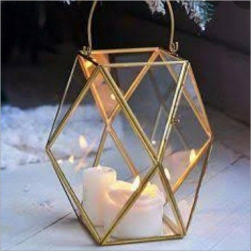 Iron Hanging Lantern - 12" Size | Handmade Modern Arts Candle Holder for Arts and Crafts Home Decoration