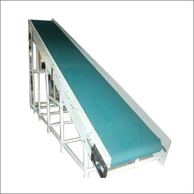 White Incline Belt Conveyor