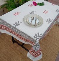 Block Printed Table Cover