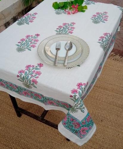 Hand Block Print Cotton Table Cover