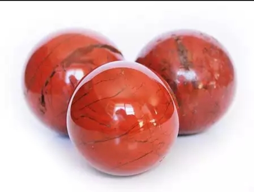 Rad jaspar spheres
