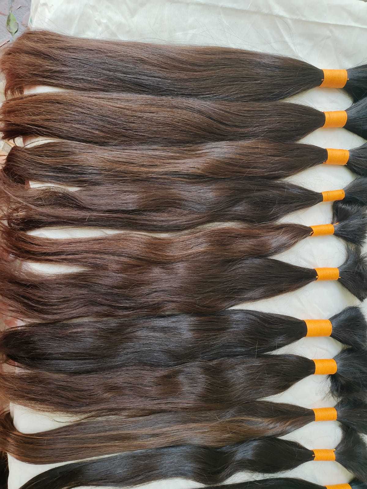 2022 March Expo Hot Sales 100% Single Drawn Brown Human Hair Extensions