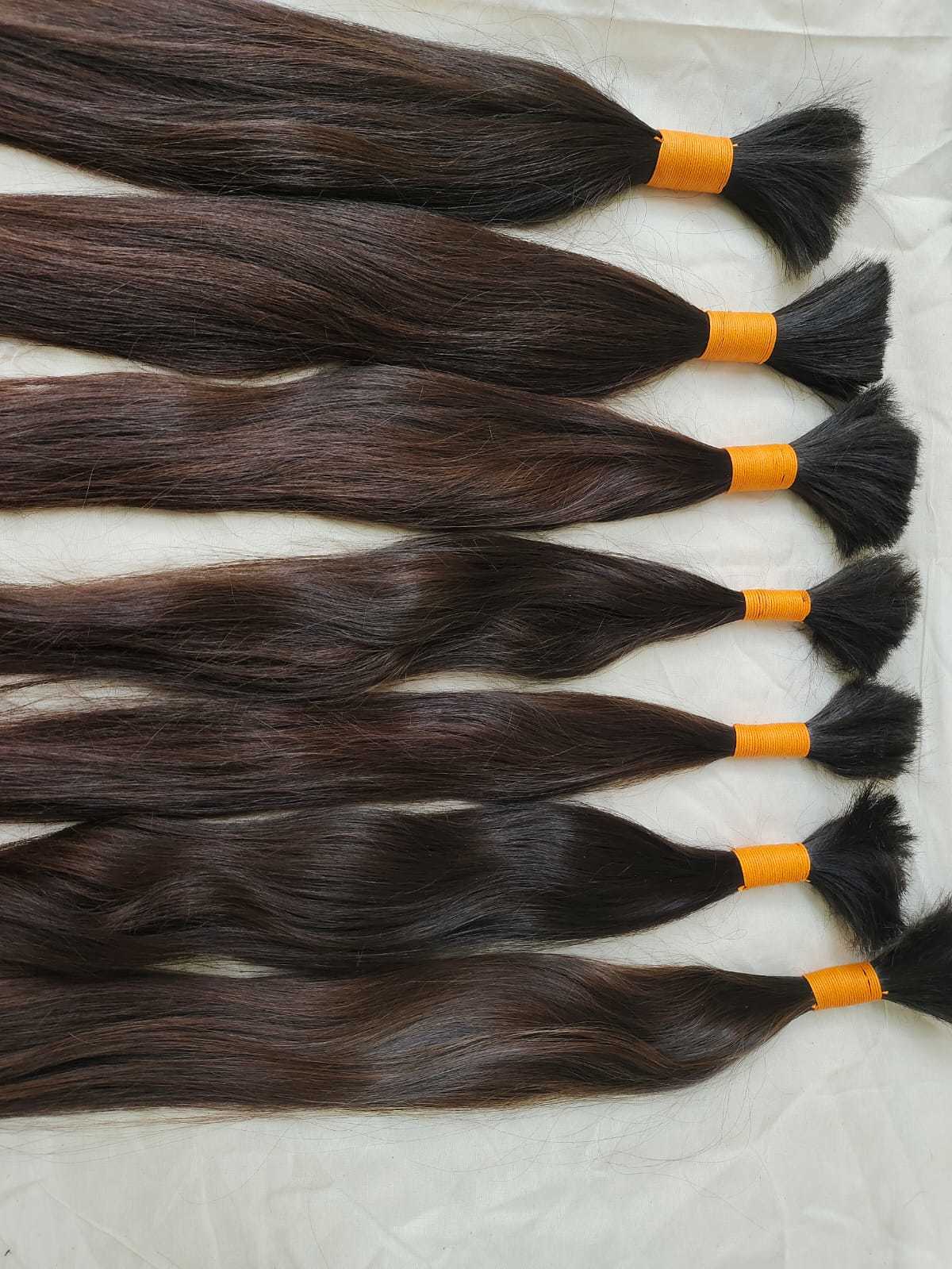 2022 HOT SELLING NATURAL BROWN INDIAN BULK HUMAN HAIR COLLECTIONS