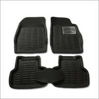 3d Car Mat - Rubber Material, 15 Mm Thickness, Black Color Set Of 5 For Creta