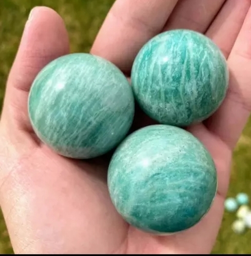 Amazonite spheres (ball)