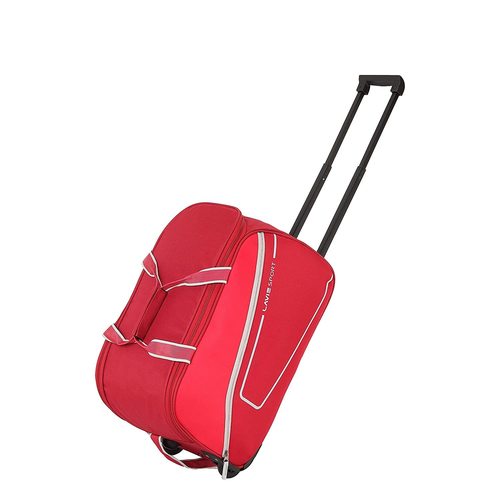 Red Lavie Sport Large Wheel Duffel Bag | Luggage Bag | Travel Bag With Trolley