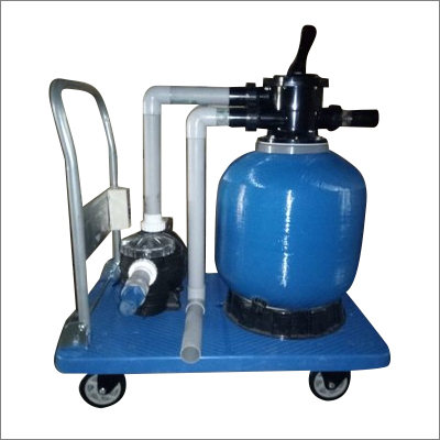 Blue Swimming Pool Trolley Filter