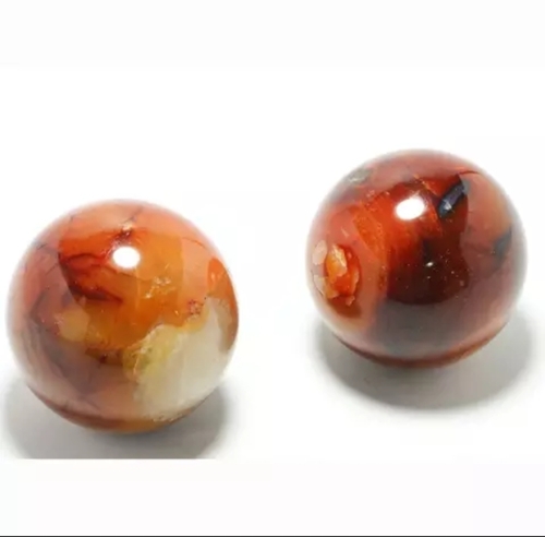 Rad carnelian spheres (ball)