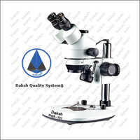 Laboratory Stereo Zoom Microscope - Coarse Adjustment Range: 50 Mm (rack And Pinion Arrangement)
