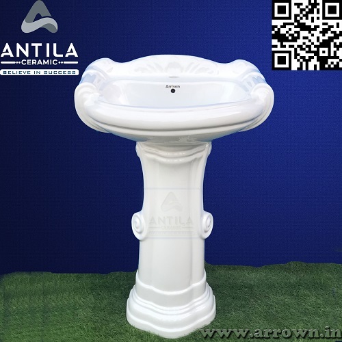 Pedestal Wash Basin Big Sterling - Color: White