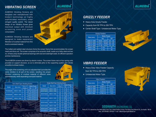 Vibratory Screen Application: Industrial