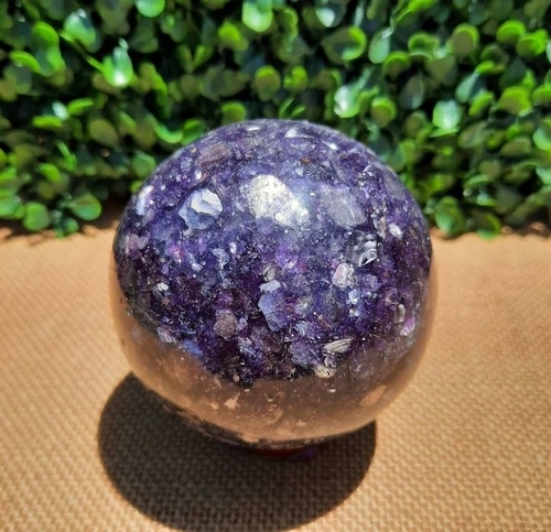 Lepldolite spheres (ball)