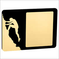 Brave Human Wooden Trophies - Color: Black