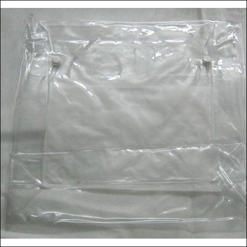 White Snap Button Bags