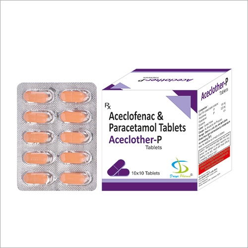 Aceclofenac and paracetamol Tablet