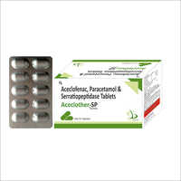 Aceclofenac and paracetamol and Serratiopeptidase Tablet