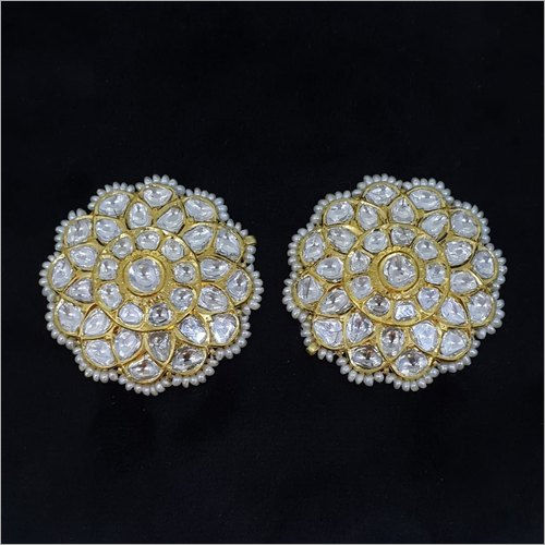 Polki Diamond Stud Earrings Gender: Women