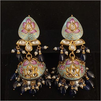 Minkari Polki Jhomki Earrings Gender: Women