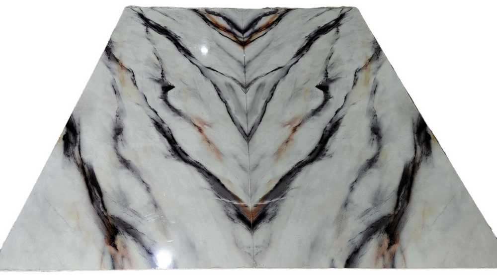 3D Digital Printed Book Match Marble Pattern Pvc Plastic Wall Panels - Size: Size 1200*2440*3Mm 1200*2800*3.5 1220*2440*2.5Mm