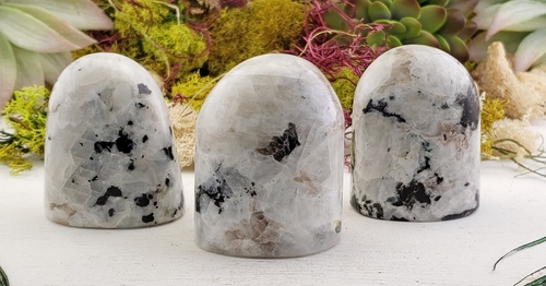 Rainbow moonstone polished free form
