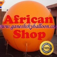 African Shop Advertising sky balloons