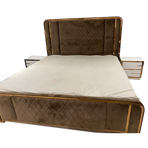 Full Aposted bed With PU Polish Side table