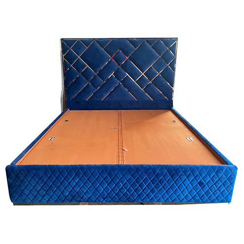Upholstered Bed with PU Polish Side Table