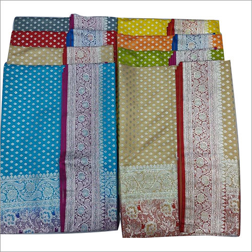 Multicolor Ladies Silver Contrast Banarsi Saree