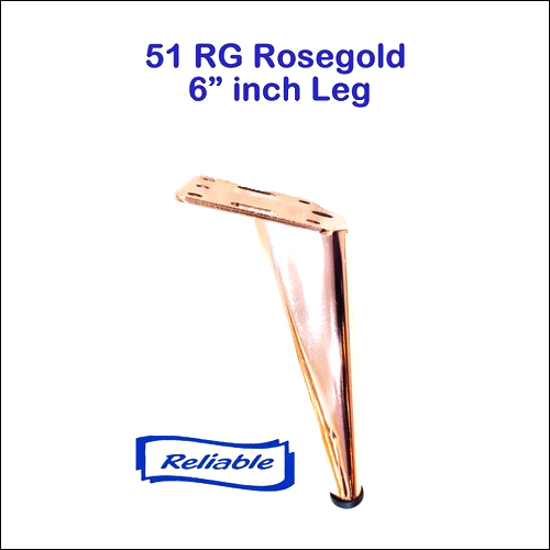 Polished Rosegold 6 Inch Sofa Leg