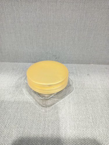 Plastic Small Pet Jar Dibbi - Color: Yellow Lid Transparent Body