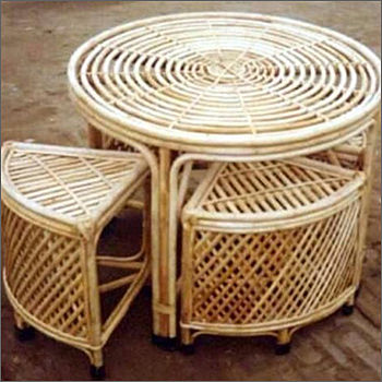 Cane Coffee Table Set