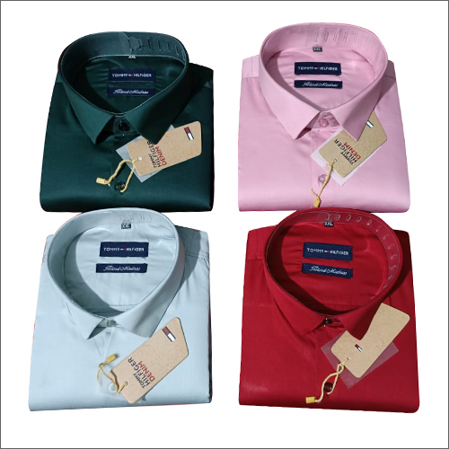 Different Colors Available Mens Plain Design Regular Fit Shirt