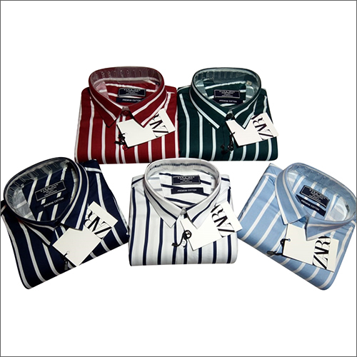 Different Colors Available Mens Striped Shirts