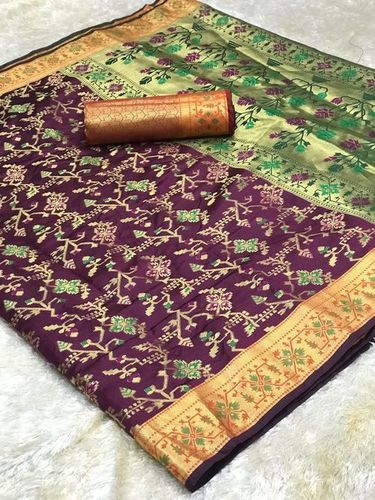 Velvet Border Saree