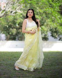 pure georgette saree