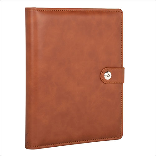 Light Weight Tan Brown Leather Business Portfolio