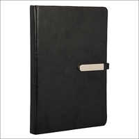 Premium Black Leather Office Diary