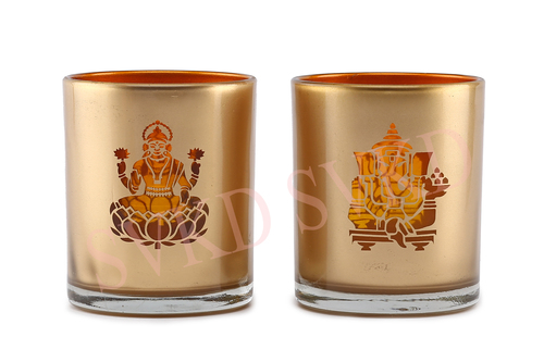 SVKD Glass Laxmi Ganesha