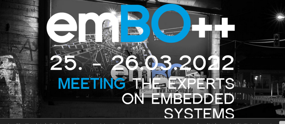 EmBO 2022 - 24 Hour Online Symposium, March 25-26 | Embedded Systems, Expert Speakers, Global Networking