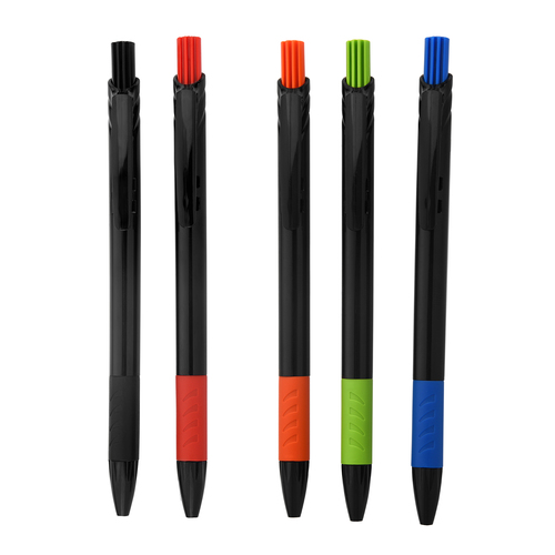 black powder plastic pen