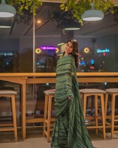 Linen saree