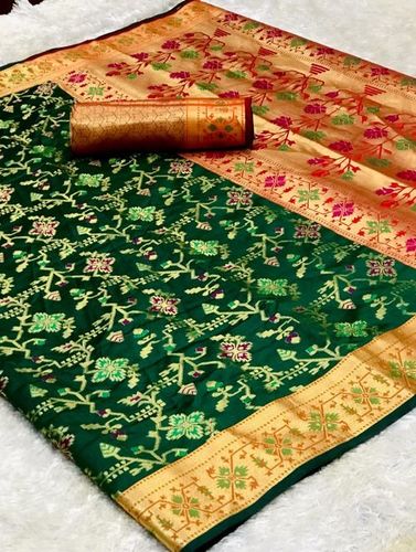 Jacquard silk saree By ETHNIC EXPORT