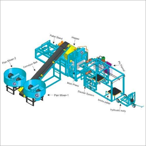 Fully Automatic Fly-Ash Bricks And Block Making Machine
